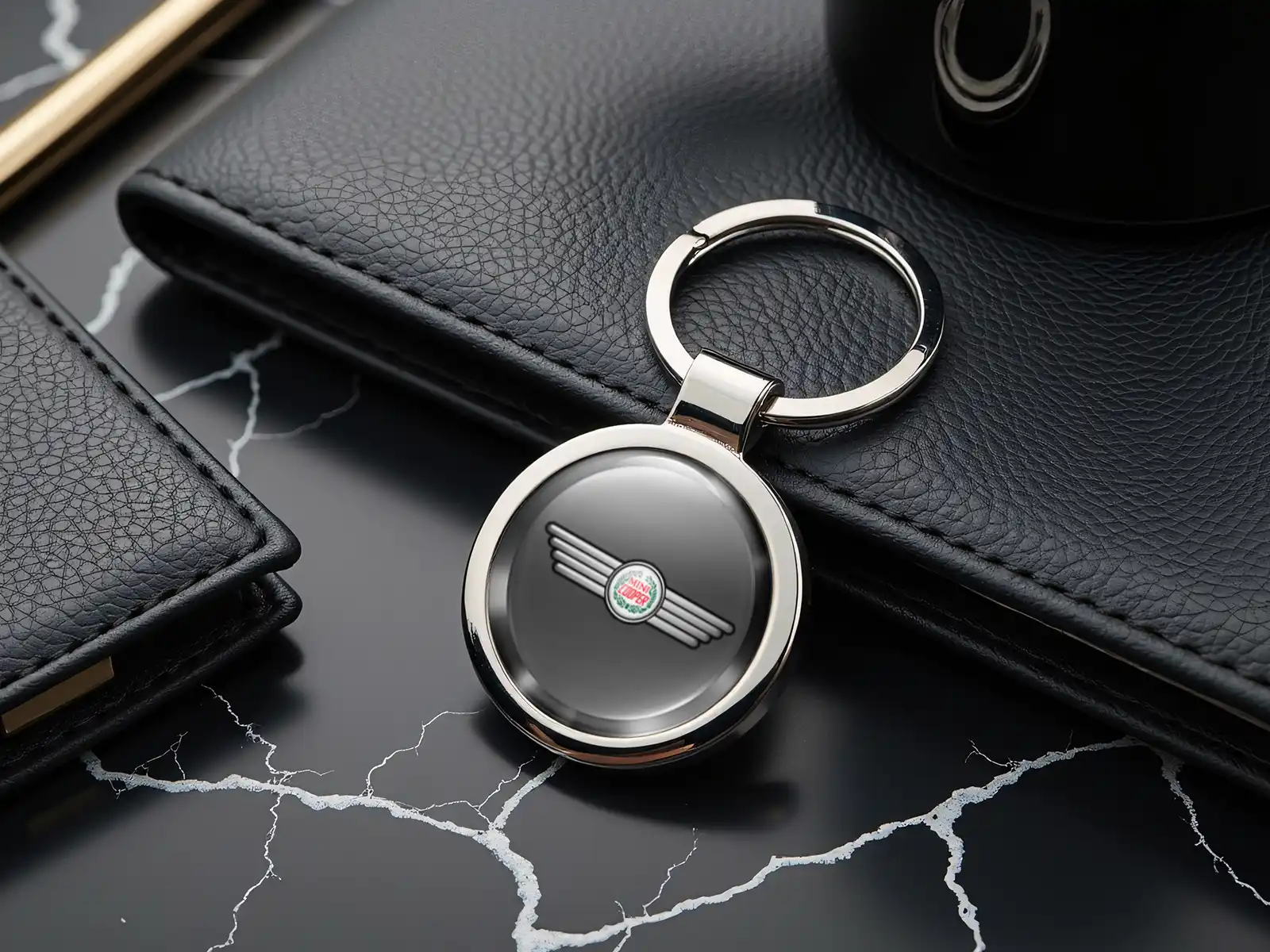 Mini Cooper Llavero Hombre Estilo Metálico Robusto
